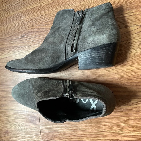 Sam Edelman Gray Suede Ankle Boot - Picture 4 of 5